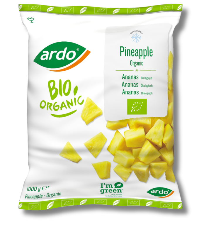 Økologiske ananas 1000 g