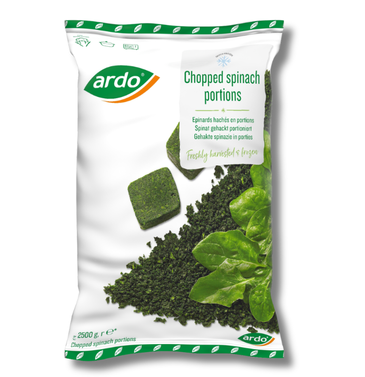Spinat, hakket (i portioner) 2500 g