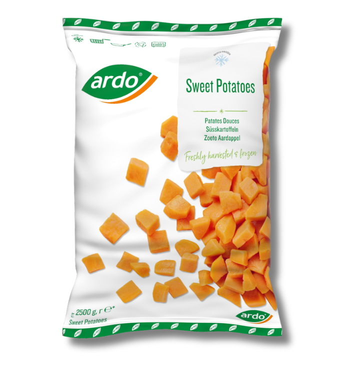 Søde kartofler i tern 2500 g